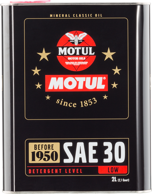 Motul Classic SAE 30 Oil - 6x2L - 104509 Photo - Primary