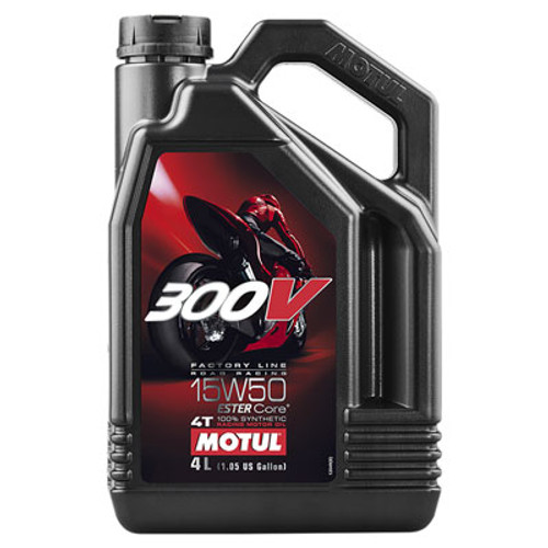 Motul 4L Factory Line Road Racing 300V 15W50 - 104129