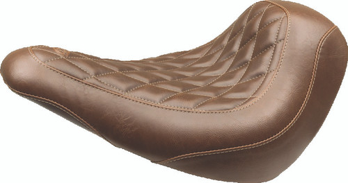 Mustang 18-21 Harley Low Rider, Sport Glide Wide Tripper Solo Seat Diamond Stitch - Brown Photo - Primary