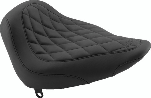 Mustang 84-06 Harley Standard Rear Tire Wide Tripper Solo Seat Diamond Stitch - Black Photo - Primary Mustang 84-06 Harley Standard Rear Tire Wide Tripper Solo Seat Diamond Stitch - Black Photo - Primary