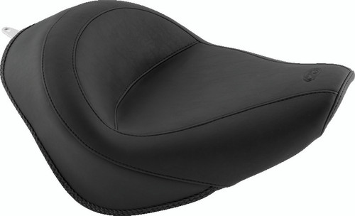 Mustang 06-17 Harley Softail Wide Tire (200mm) Standard Touring Solo Seat - Black Photo - Primary