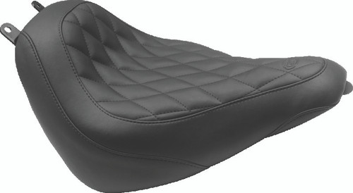 Mustang 00-15 Harley Softail Standard Rear Tire Wide Touring Passenger Seat w/Studs - Black 76180 Photo - Primary