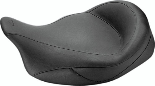 Mustang 08-21 Harley Electra Glide Std,Rd Glide,Rd King,Str Glide Super Touring Solo Seat - Black Photo - Primary
