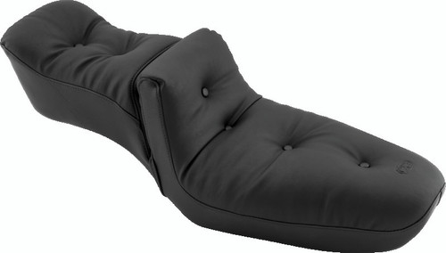 Mustang 82-03 Harley Sportster Duke 1PC Seat Regal - Black Photo - Primary