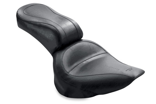 Mustang 84-06 Harley Standard Rear Tire Standard Touring 1PC Seat - Black Photo - Primary
