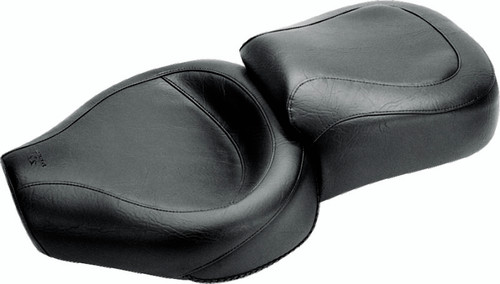 Mustang 82-03 Harley Sportster Wide Touring 1PC Seat - Black Photo - Primary