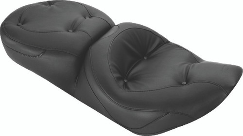 Mustang 97-07 Harley Road King, 06-07 Road Glide, 00-05 Eagle Touring 1PC Seat Regal - Black Photo - Primary