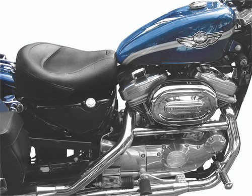 Mustang 82-03 Harley Sportster Wide Touring Solo Seat - Black Photo - Primary Mustang 82-03 Harley Sportster Wide Touring Solo Seat - Black Photo - Primary