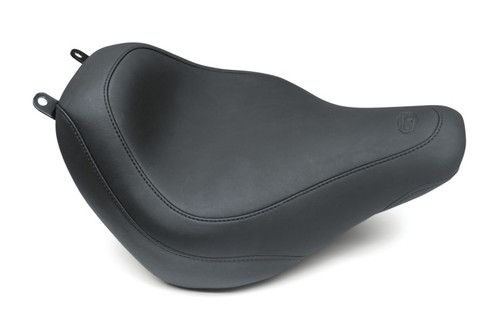 Mustang 18-21 Harley Heritage Classic & Deluxe Wide Tripper Solo Seat - Black Photo - Primary