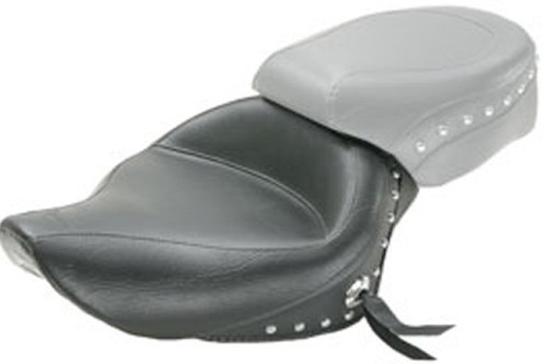 Mustang 04-21 Harley Sportster 4.5 Gallon Wide Touring Solo Seat w/Studs - Black Photo - Primary