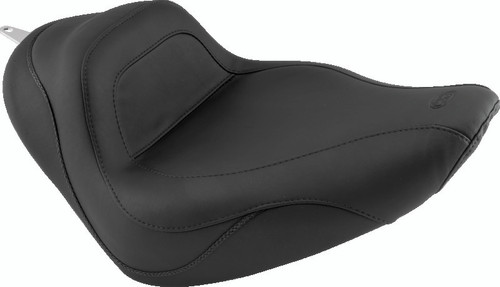 Mustang 06-17 Harley Softail Wide Tire (200mm) Sport Touring Solo Seat - Black Photo - Primary