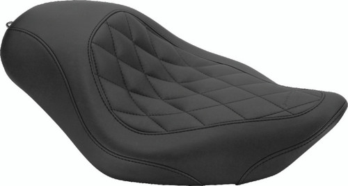 Mustang 04-21 Harley Sportster Wide Tripper Solo Seat Diamond Stitch - Black Photo - Primary Mustang 04-21 Harley Sportster Wide Tripper Solo Seat Diamond Stitch - Black Photo - Primary