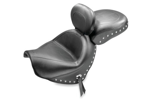Mustang 05-08 Suzuki Blvd C50,05-08 Blvd C50T,01-04 VL800 Volusia Std Touring 2PC Seat w/Studs-Black Photo - Primary