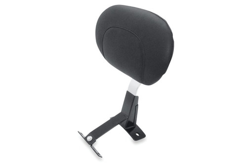 Mustang 08-21 Harley FL Touring Driver Backrest Kit w/Black Pearls - Black Photo - Primary