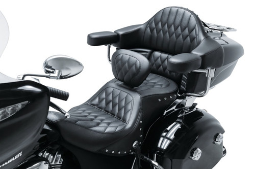 Mustang 14-21 Indian Chieftain,Chief,Dk Horse,Roadmaster,Springfield Touring 1PC Seat - Black Photo - Primary