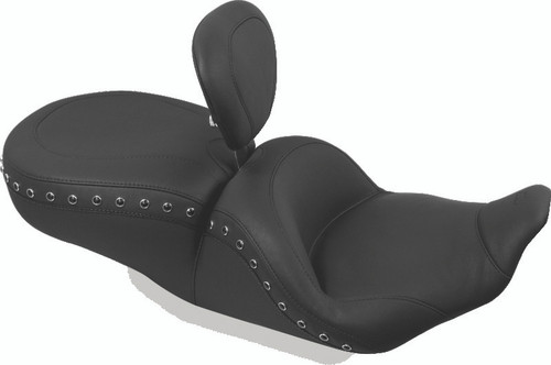 Mustang 97-07 Harley Rd King,06-07 Str Glide,00-05 Eagle Lowdown 1PC Seat w/DBR Black Pearls - Black Photo - Primary Mustang 97-07 Harley Rd King,06-07 Str Glide,00-05 Eagle Lowdown 1PC Seat w/DBR Black Pearls - Black Photo - Primary