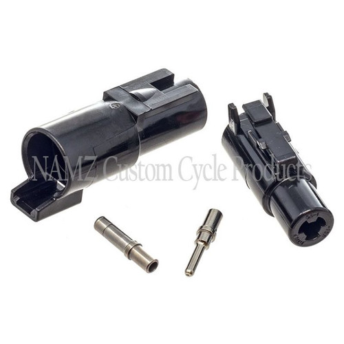 NAMZ Deutsch HD Series 1-Position Male & Female Connectors w/Solid Terminals (HD 72180-94/72181-94) Photo - Primary