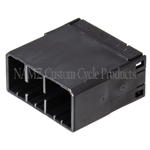 NAMZ AMP Multilock 12-Position Male Wire Cap Housing (HD 73112-96BK) Photo - Primary