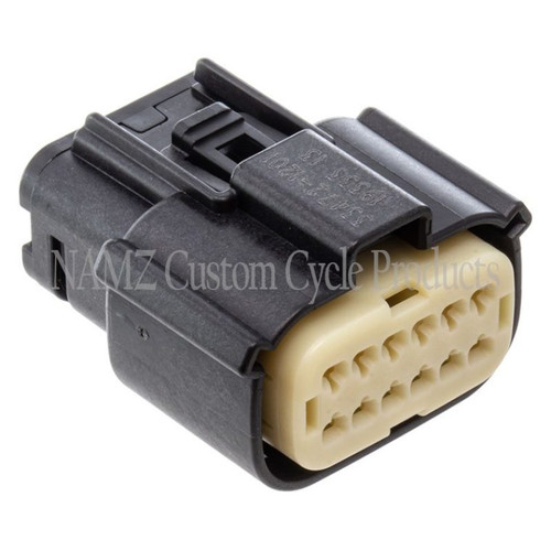 NAMZ 07-23 Touring/LiveWire Models Molex MX-150 12-Position Female Connector - Black (HD 72487-07BK) Photo - Primary