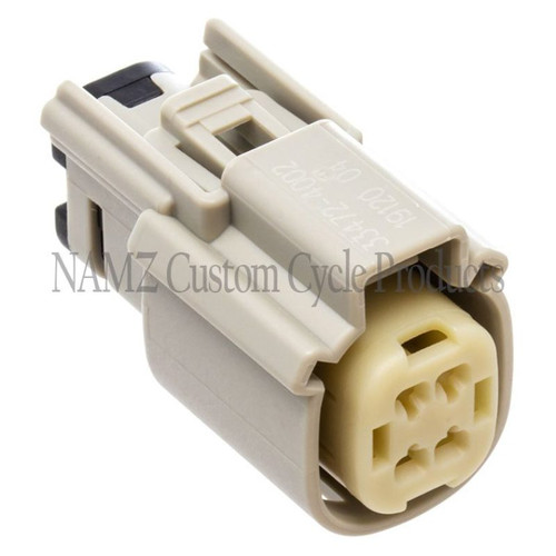 NAMZ 07-23 V-Twin Molex MX-150 4-Position Female Connector - Gray (HD 72444-07GY) Photo - Primary