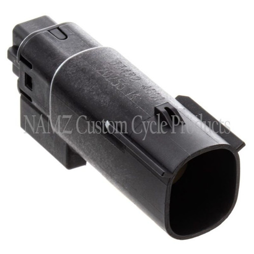 NAMZ 07-23 V-Twin XL 1200 & 883 Models Molex MX-150 4-Position Male Connector - Blk (HD 72175-07BK) Photo - Primary