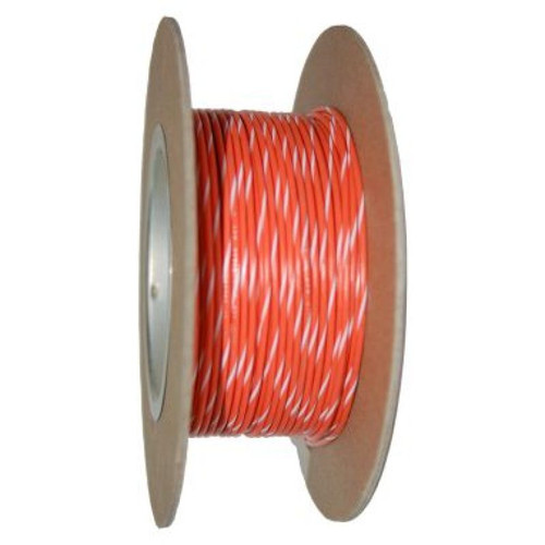 NAMZ OEM Color Primary Wire 100ft. Spool 20g - Orange/White Stripe Photo - Primary