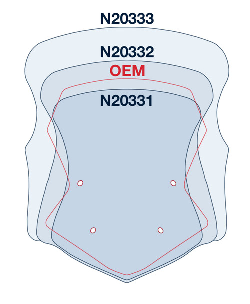 National Cycle 18-20 Yamaha 900 Tracer/GT V Stream/ Wave Low Windshield - Tinted - N20331 User 1