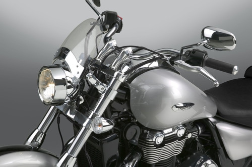 National Cycle Fits 52-56 mm. O.D. Flyscreen - Chrome - Lt. Tint - N2534 User 1