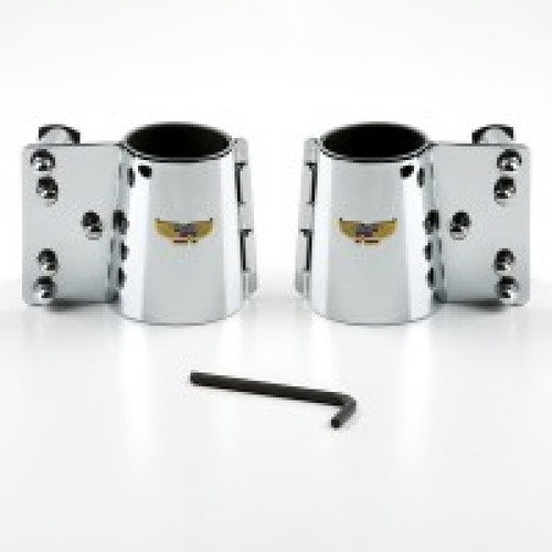 National Cycle 88-11 Moto Guzzi California /Strada/Nevada 37.1-41 mm. Fork Wide Mount Chrome Kit - KIT-HA User 1