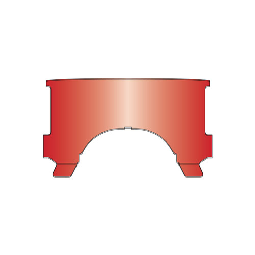 National Cycle 60-84 Harley Davidson FLH Lower Window-Red - 23011 User 1