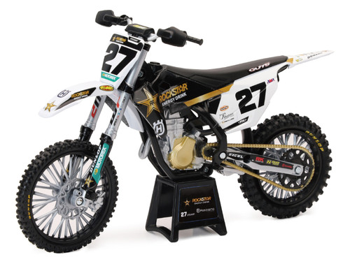 New Ray Toys Husqvarna Rockstar FC450 Team (Malcolm Stewart #27)/ Scale - 1:12 User 1