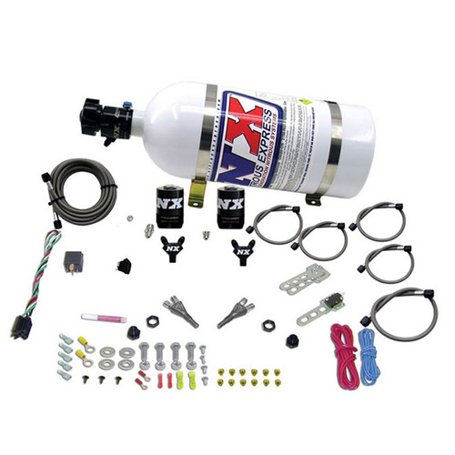 Nitrous Express 08-10 Dodge Viper EFI Dual Nozzle (100-300HP) w/10lb Bottle - 20325-10