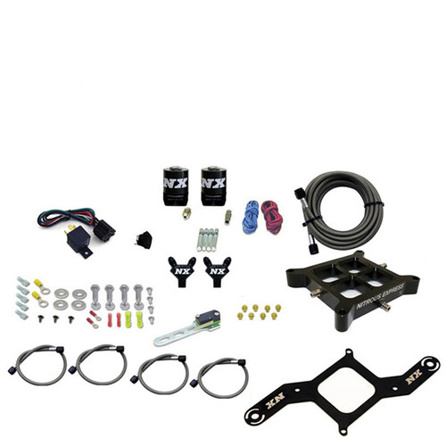 Nitrous Express 4150 Billet Crossbar Stage 6 Nitrous Kit (50-300HP) w/o Bottle - 60042-00