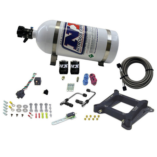 Nitrous Express 4150 Gemini Pro-Power Nitrous Kit (100-500HP) w/10lb Bottle - 60540-10