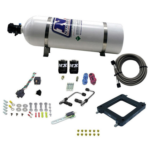 Nitrous Express Dominator Gemini Pro-Power Nitrous Kit (100-500HP) w/15lb Bottle - 60570-15