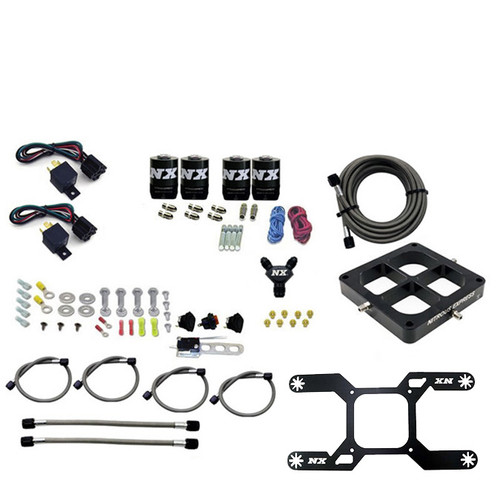 Nitrous Express Dominator Dual Stage Billit Crossbar Nitrous Kit (50-300 & 100-500HP) w/o Bottle - 66047-00