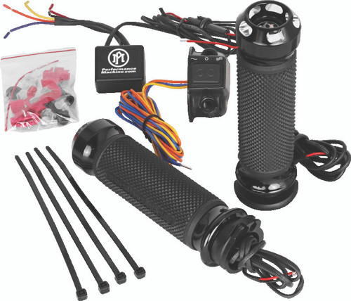 Performance Machine FLHX Cable Apex Heated Grips - Contrast Cut Photo - Primary