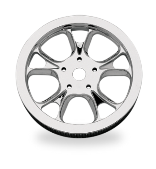 Performance Machine Belt Pulley 66T x 1in  Galaxy - Chrome 0093-7666GALL-CH User 1