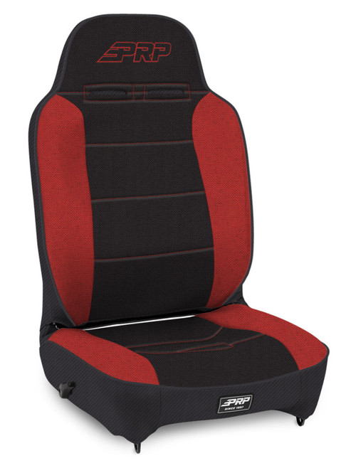 PRP Enduro High Back Reclining Suspension Seat (Driver Side) - Black/Red Photo - Primary