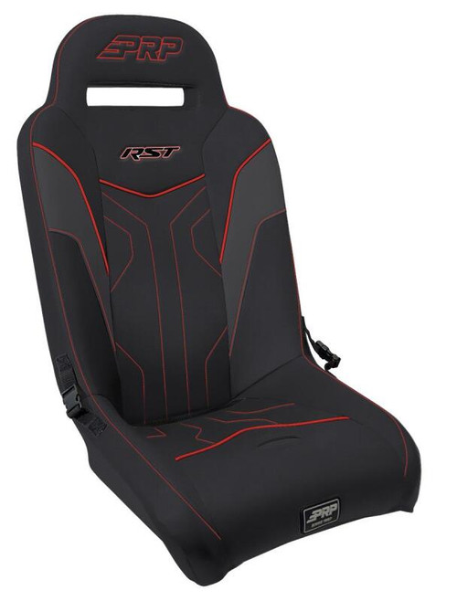 PRP RST Rear Suspension Seat- Black/Red Photo - Primary