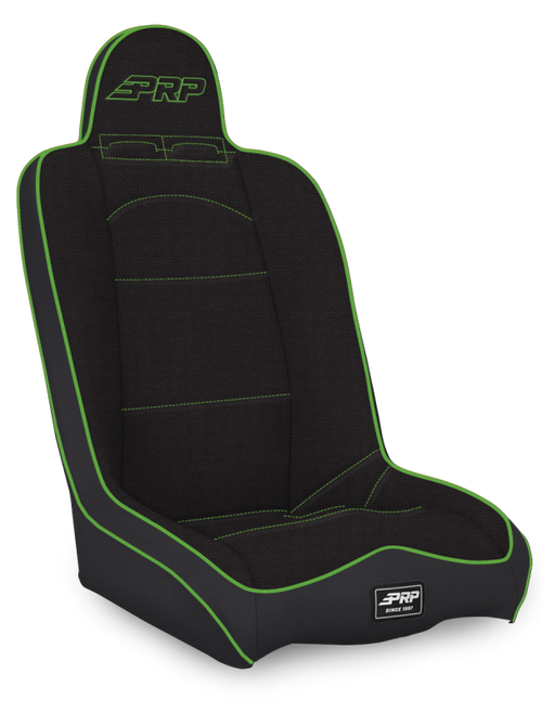 PRP Daily Driver High Back Suspension Seat- Black/Green Tweed Photo - Primary