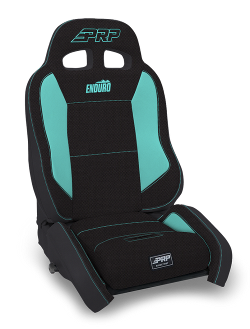 PRP EnduroCrawl Reclining Suspension Seat - Black/Teal Tweed - Driver Photo - Primary