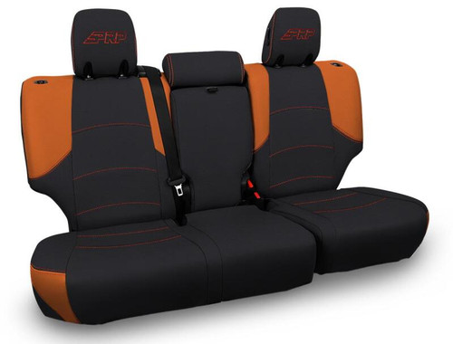 PRP 11-24 Toyota 4Runner Rear Bench Cover - 5-seat model - Black/Orange Photo - Primary