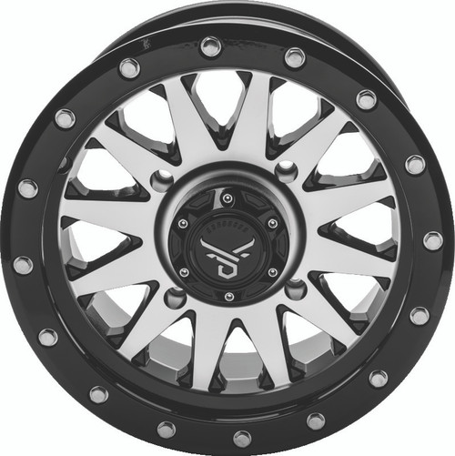 QuadBoss Wagon 14X7 4+3 4/156 Black Machined - 608554 Photo - Primary