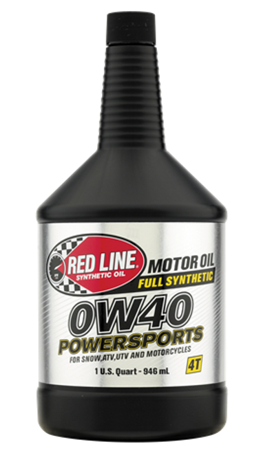 Red Line 0W40 Motor Oil Quart (For Four-Stroke Dirt Bikes/ATVs/Powersports Applications) - 42204 Red Line 0W40 Motor Oil Quart (For Four-Stroke Dirt Bikes/ATVs/Powersports Applications) - 42204
