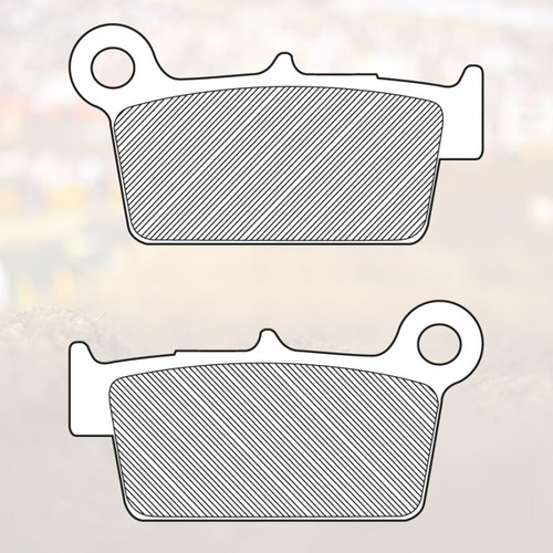 Renthal 04-23 Kawasaki KX/KLX/04-22 Suzuki RMZ/03-23 Yamha YZ/03-20 TM Racing Rear Works Brake Pads - BP-104 Photo - Primary