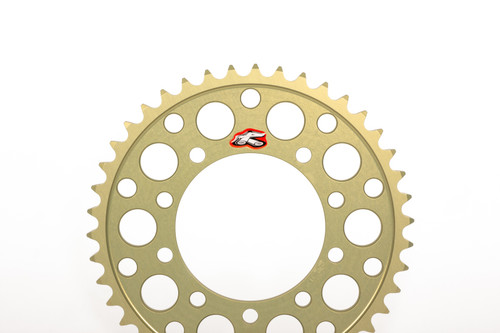 Renthal 84-90 Kawasaki ZX 550 Rear Sprocket - Hard Anodized 520-38P Teeth - 184U-520-38P-HA User 1