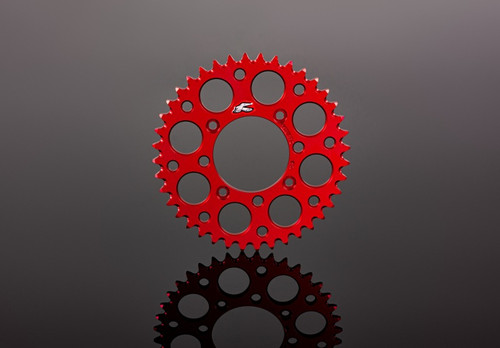 Renthal 2019 GasGAs TXE Rear Grooved Sprocket - Red 520-40P Teeth - 141U-520-40GPRD User 1