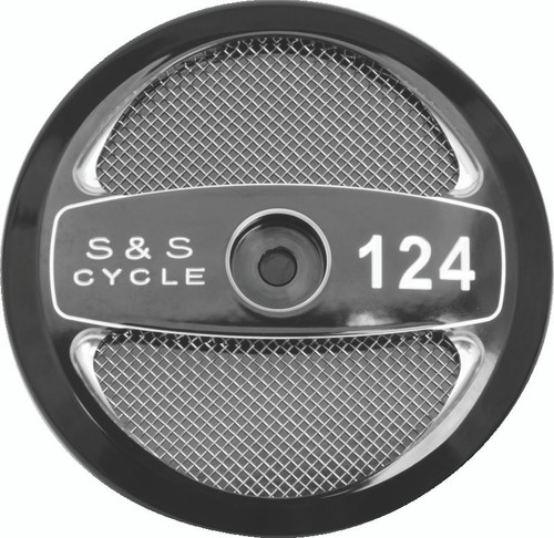 S&S Cycle 124in Air Cleaner Cover - Gloss Black - 170-0321 Photo - Primary