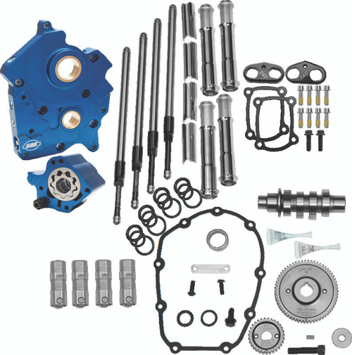 S&S Cycle 2017+ M8 Models Gear Drive 465G Cam Chest Kit w/ Chrome Pushrod Tubes - Oil Cooled - 310-1005A Photo - Primary S&S Cycle 2017+ M8 Models Gear Drive 465G Cam Chest Kit w/ Chrome Pushrod Tubes - Oil Cooled - 310-1005A Photo - Primary
